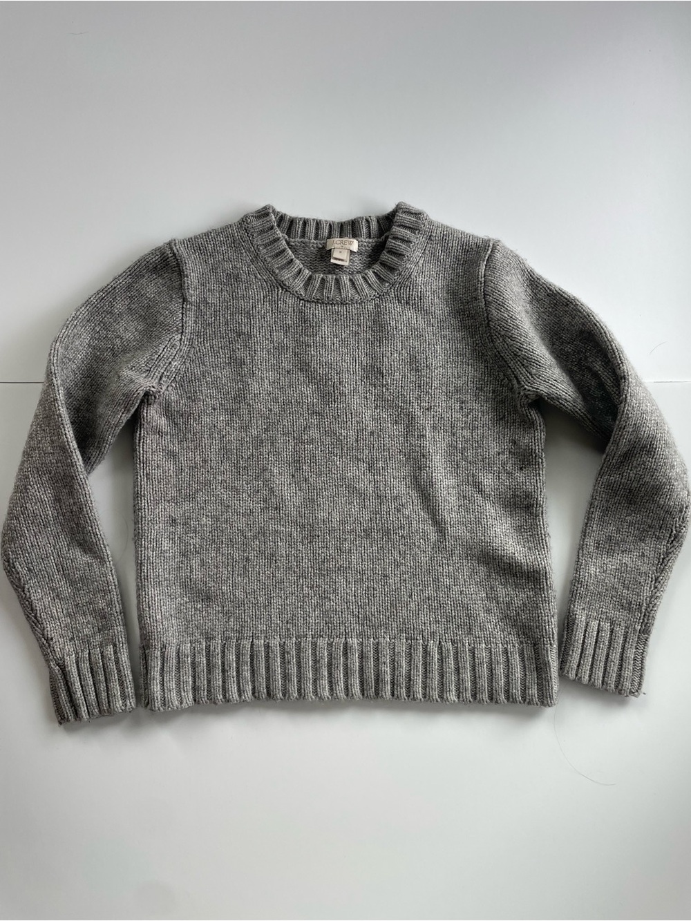 J. Crew Women's Heather Gray Crewneck Sweater